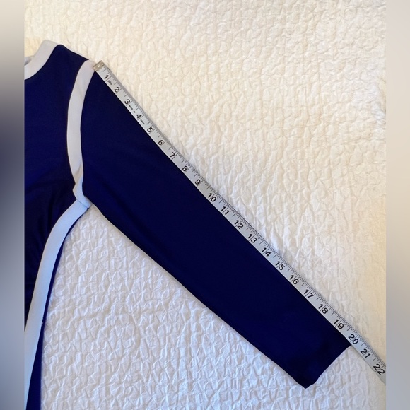 Ralph Lauren Long Sleeve Dress With White Stripe Detail Size: 6 - Picture 7 of 9